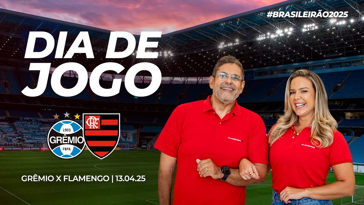 🔴 AO VIVO: GRÊMIO X FLAMENGO | PRÉ-JOGO + NARRAÇÃO | BRASILEIRÃO (13/04/25)