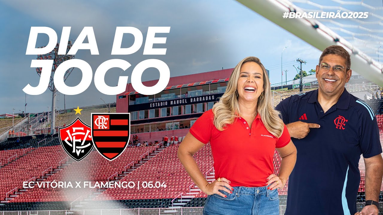 🔴 AO VIVO: EC VITÓRIA X FLAMENGO | PRÉ-JOGO + NARRAÇÃO | BRASILEIRÃO (06/04/25)
